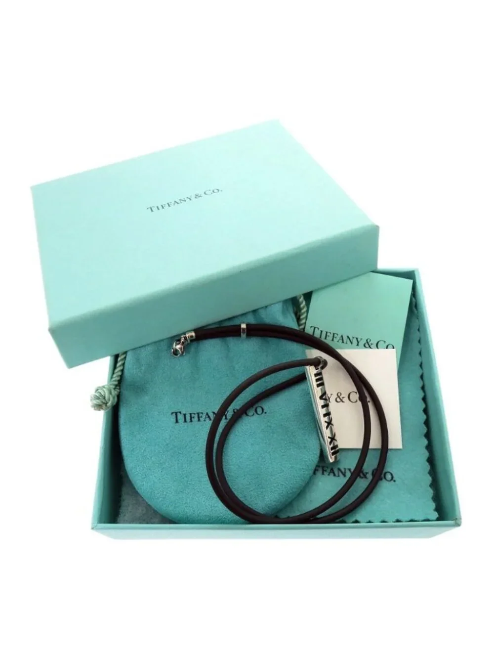 Tiffany & Co Numeric Atlas 925 Sterling Silver Choker Necklace